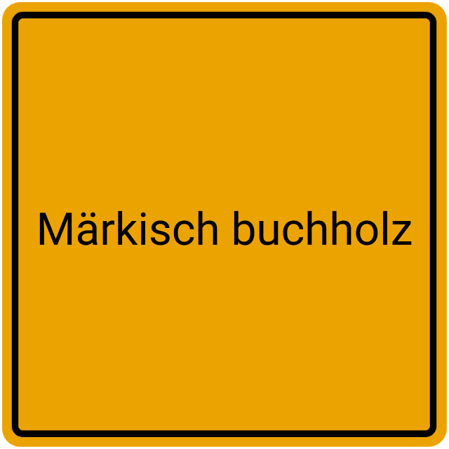 Meldebestätigung Märkisch Buchholz